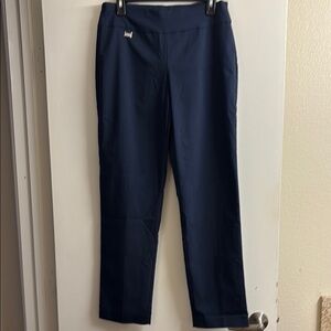 Alfani Blue Straight Leg Pants with Tailored Fit